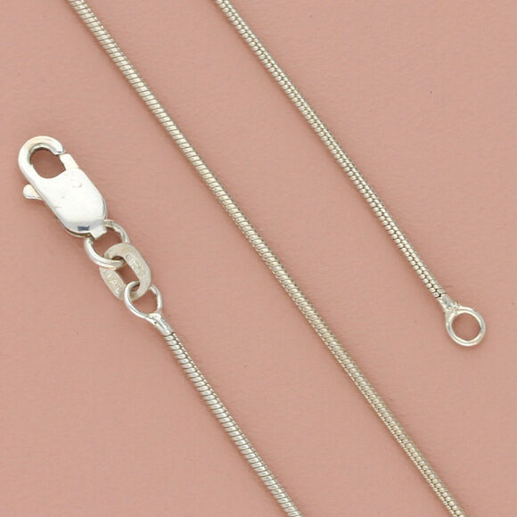 ❗️CLEARANCE❗️sterling silver italy 1mm snake chain necklace size 18in - Picture 1 of 4